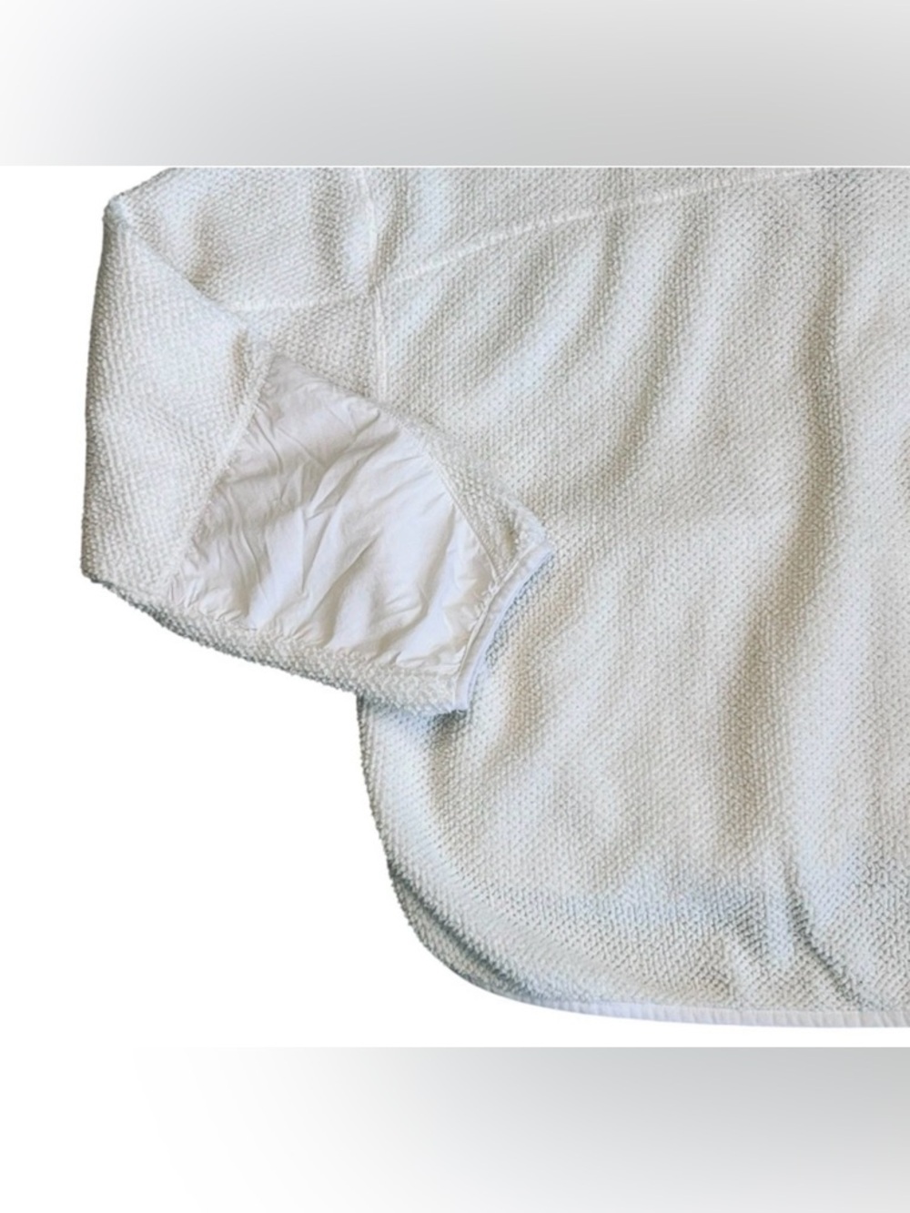 🤍 Free People Movement Ziggy Fleece Jacket ✨ Cream Brushed Sail Cozy Size S - Picture 8 of 8